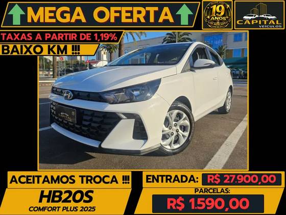 HYUNDAI HB20S 1.0 12V FLEX COMFORT PLUS MANUAL